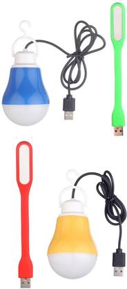 Flipkart SmartBuy Combo Flexible USB Lights Two USB WIred Bulb, Led Light