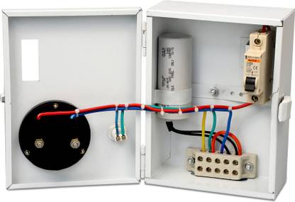 Madhav Control Panel Single Phase Mini Openwell MCB Panel (10 A - 0.5 HP) Submersible Water Pump