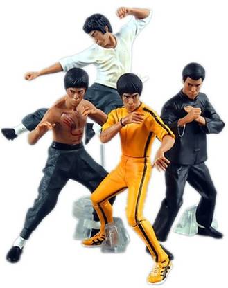 ACTION FIGURE SAMANIS 4pcs/set 10-13 CM Cool Bruce Lee Kung Fu Toy Figure Set