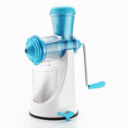 Bluewhale Plastic New Fruit & Vegitables Hand Juicer With Steel Handle Highy Quailty {Blue} Hand Juicer