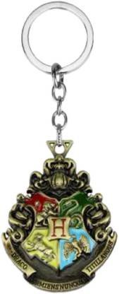 Alvika's Harry Potter's Hogwarts Cote of Arms - Golden Key Chain