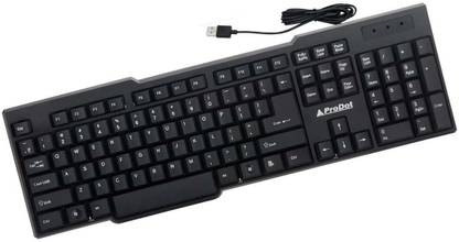 PRODOT pro1 Wired USB Standard Laptop Keyboard Compatible with Desktop, Laptop, Mac