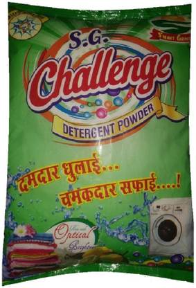 s.g. challenge 1kg Detergent Powder (PACK OF 1) Detergent Powder