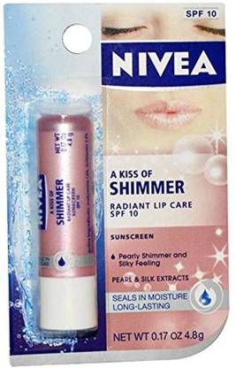NIVEA Shimmer Lip Care Stick Jojoba Oil and Shea Butter