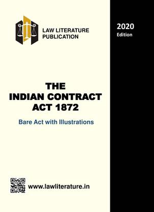 The Indian Contract Act 1872 Bare Act With Illustrations 2020 Edition