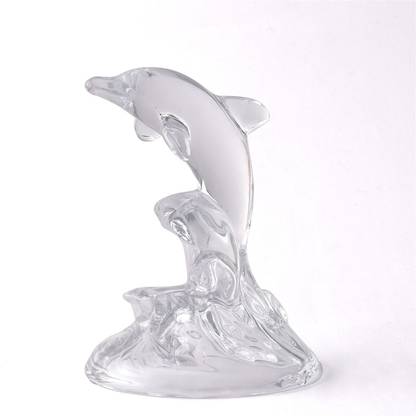 ASN Crystal Dolphin Showpiece Decorative Showpiece  -  16 cm