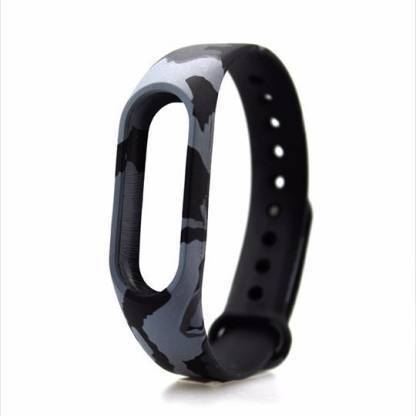 Tdoc Premium Quality Replacement Strap for Xiaomi Mi Band 1-2 Strap & Mi Band HRX Edition Strap Grey Camouflage| Mi Band 2 Straps Military Army Style Smart Band Strap Smart Watch Strap