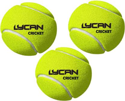 LYCAN cricket tennis ball pack of 3 Tennis Ball  (Pack of 3, Yellow) at Rs. 180