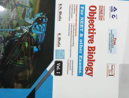 DINESH OBJECTIVE BIOLOGY FOR NEET & OTHER EXAMS.