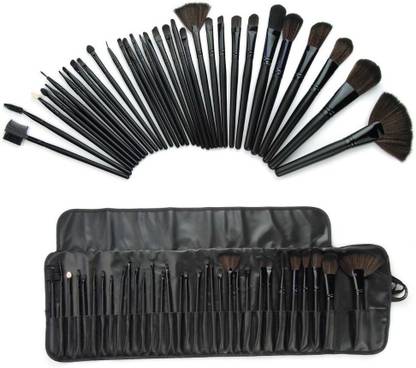 GYBest 32 pcs Professional Cosmetic Makeup Brush Set with leather bag