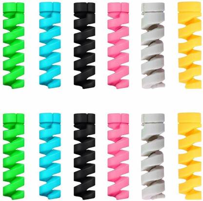 Renyke 12 pc Universal Multipurpose Spiral Charger Cable Protector