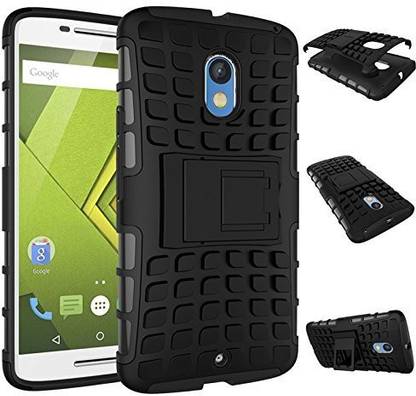 Lejaao Bumper Case for Moto X Play Version D2.0 Armor Kick Stand Cover