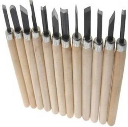 Osilor Wood Carving Tools (Set of 12 pcs) for Professionals, Carpenters and hobbyists for Basic Carving as Well as Detailing Combination Chisel Set