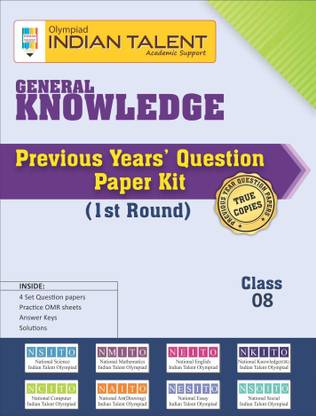 Indian Talent Olympiad General Knowledge Previous Year Question Paper Class 8 - Round 1