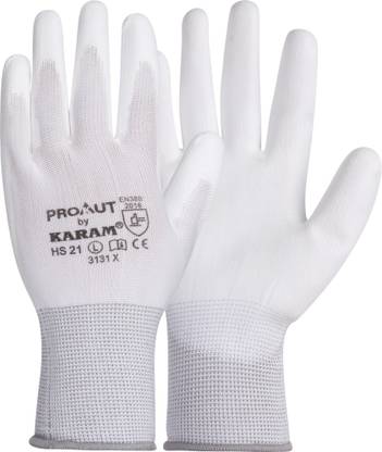 Karam HS21-SAFETY-GLOVES Polyester  Safety Gloves
