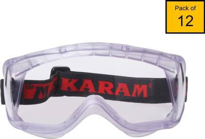 Karam ES008 Pack of 12 Blowtorch, Laboratory, Power Tool, Welding, Wood-working  Safety Goggle