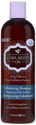 hask Chia Seed Oil Body & Bounce Volumizing Shampoo