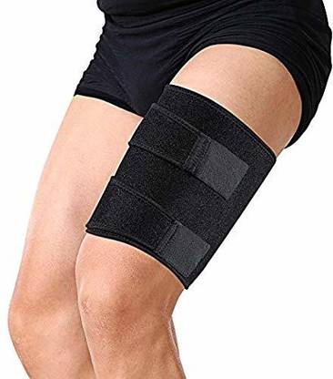 chekido Adjustable Thigh Support belt Brace Wraps for Muscle Injury & Pain Relief(1 PC) Knee Support
