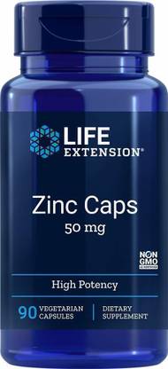 Life Extension Zinc High Potency 50 Mg 90 veg capsules