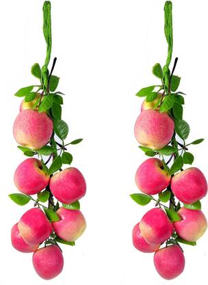 REIKI CRYSTAL PRODUCTS Artificial Hanging Apple Fruits For Home Decoration And Table Decoration Artificial Fruit
