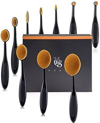 Yoseng Makeup Brush Set Of 10Pcs New Fashionable Super Soft Professional Oval Toothbrush Foundation Contour Powder Blush Conceler Eyeliner Blending Brush Cos