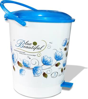 JOYO PEDAL DUSTBIN BIG PRINTED (1009) BLUE COLOR Plastic Dustbin