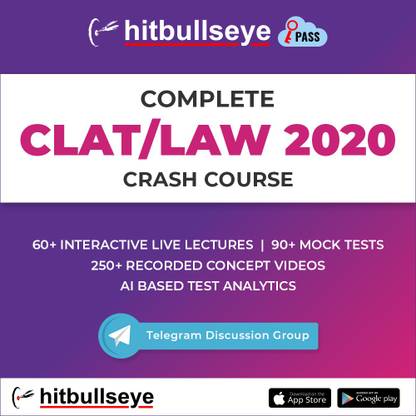 Hitbullseye Hitbullseye- CLAT'20 Crash Course(Big Bull Key-E-mail-Delivery) @ Steal Price
