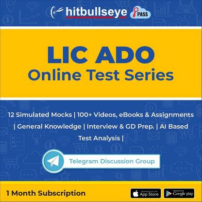 Hitbullseye Hitbullseye - LIC ADO Online Test Series (Big Bull Key -E-mail Delivery) 1 Month Subscription @Steal Price