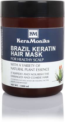 Keramoniks Brazil Keratin Hair Mask For Healthy Scalp Aloevera Flavour