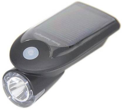 UDee Bicycle LED Light with Solar Panel Built-in Rechargeable Battery LED Front Light