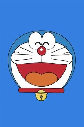 Happy Face Doraemon 12 x 18 Wall Poster Photographic Paper