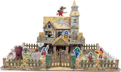 Chota Kingdom Haunted House 3D Puzzle for 8+ Kids by| Make Yourself Puzzle Haunted House | Multi Color (100 Pieces)