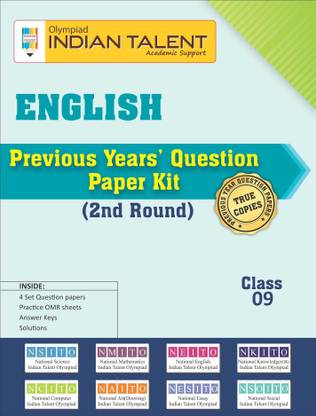 Indian Talent Olympiad Previous Year English Question Papers Class 9 - Round 2