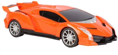 CherryBox High Speed Racing Toy Car Super Model Car - (1:16) | Charger & Rechargeable Battery | Orange