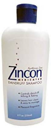Zincon Medicated Dandruff Shampoo 8 Oz