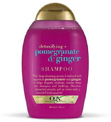 ogx Detoxifying + Pomegranate & Ginger Shampoo 13 Ounce Bottle