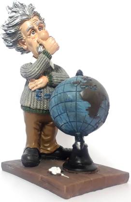Mohaak Gallery Albert Einstein Figurine for Gifting, Home Décor & Office Décor Decorative Showpiece  -  18 cm