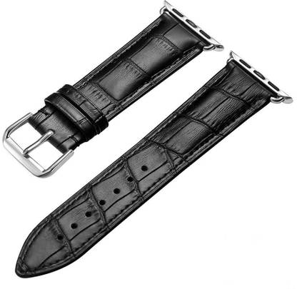 TECLUSIVE Leather Strap Band Loop 38mm/40mm for iWatch Series 5 / Series 4 / Series 3 / Series 2 / Series 1 Smart Watch Strap