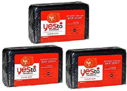 Yes To Tomatoes Clear Skin Activated Charcoal Bar Soap 7 Ounce