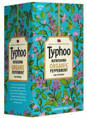 typhoo Peppermint Tea Envelope 20pcs Peppermint Herbal Tea Bags Box
