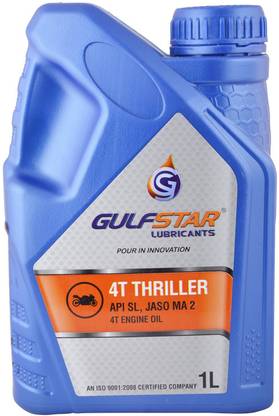 GULF STAR 4T Thriller 20W-40 API SL 4 Stroke Engine Oil for Motorbikes Synthetic Blend Engine Oil