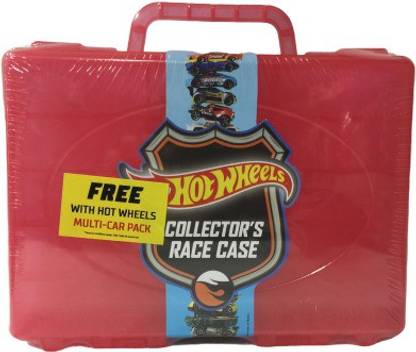 HOT WHEELS gift set multi color (pack of 10) free collectors race case