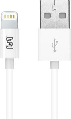 MX Lightning Cable 2.4 A 2 m Copper MFI Certified Lightning to USB Cable ( 2 mtrs)