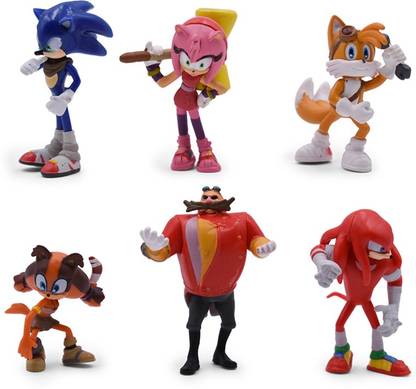 ACTION FIGURE SAMANIS 6pcs/Set 5-7 cm Sonic The Hedgehog Toy Figure Set