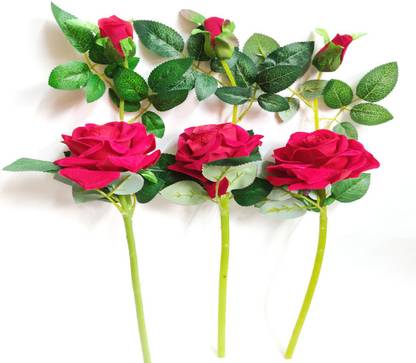 artificial hub RED ROSE STICK Red Rose Artificial Flower