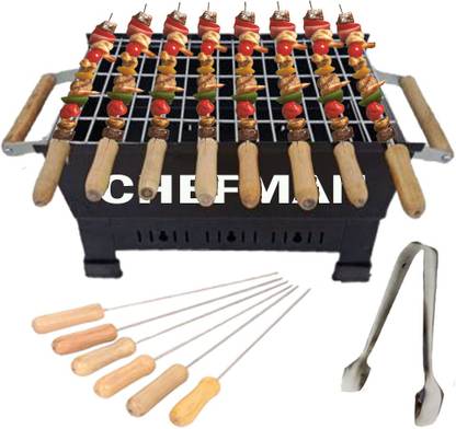 Chefman Coal Griller for Healthy Grilling Food, Great for Picnics and Outdoor Events Charcoal Grill