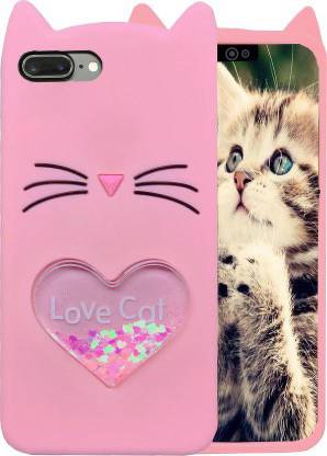 Lejaao Back Cover for Cute Love Cat Girls Soft Silicon Back Cover for Apple i-Phone 7 Plus/8 Plus