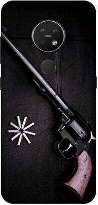 Yoprint Back Cover for Nokia 7.2 Gun Bullet Pistol Printed Back Cover