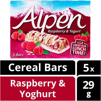 Alpen Raspberry & Yogurt ( Imported ) 5 Cereal Bar Box
