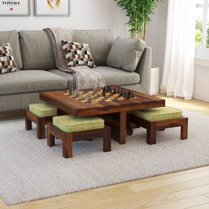 Induscraft Chess with Pawns Solid Wood Coffee Table